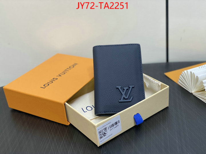 LV Bags(TOP)-Wallet what is a 1:1 replica ID: TA2251 $: 72USD,