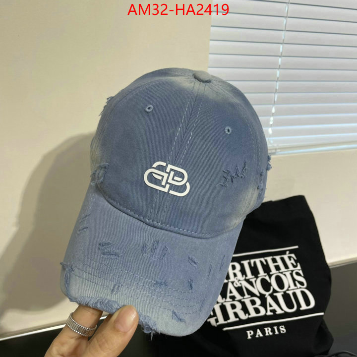 Cap(Hat)-Balenciaga buy best quality replica ID: HA2419 $: 32USD