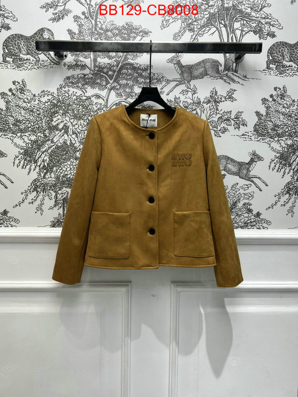 Clothing-MIU MIU best replica 1:1 ID: CB8008 $: 129USD