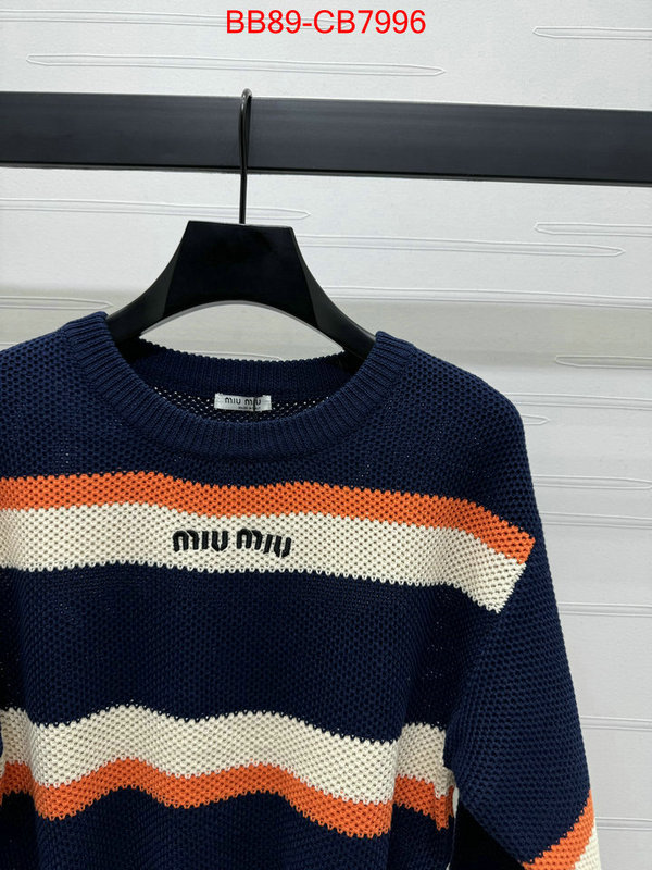 Clothing-MIU MIU from china ID: CB7996 $: 89USD