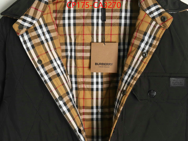 Clothing-Burberry replica designer ID: CA3270 $: 175USD