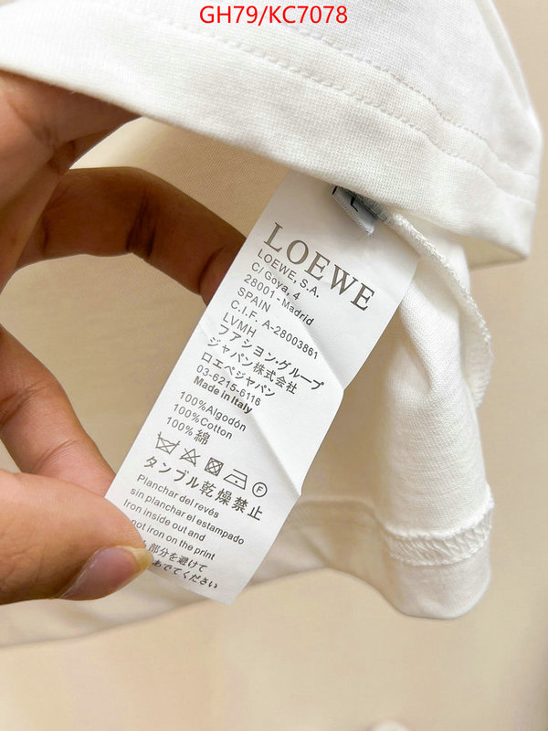 Clothing-Loewe high quality replica ID: KC7078 $: 79USD