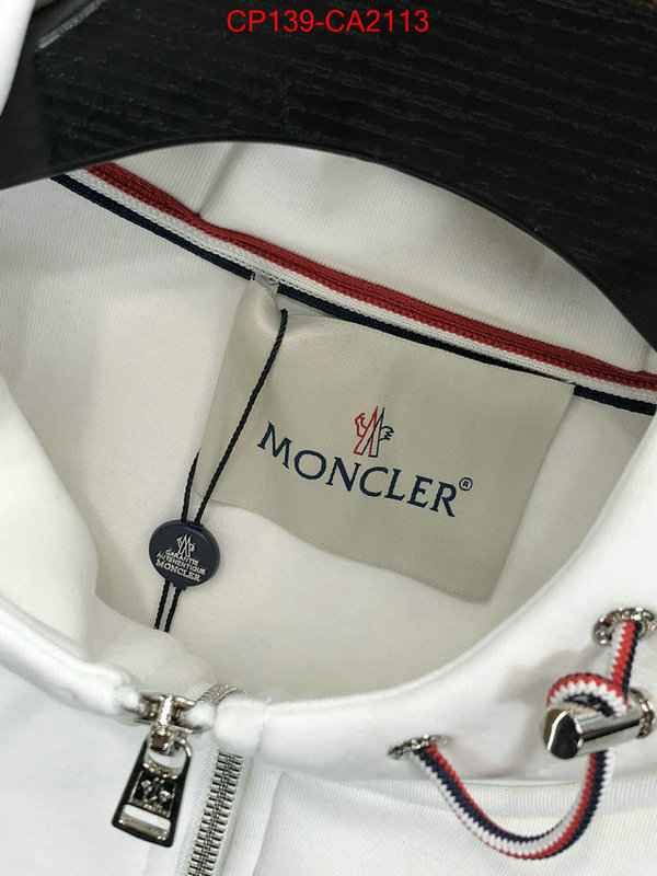 Clothing-Moncler luxury fake ID: CA2113 $: 139USD