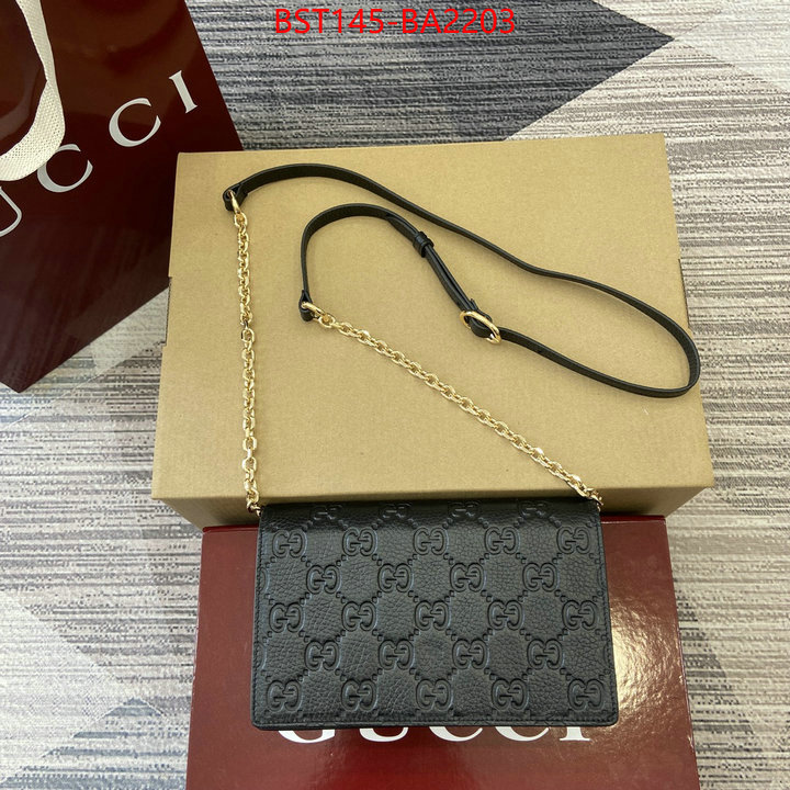 Gucci Bags(TOP)-Crossbody- what best replica sellers ID: BA2203 $: 145USD,