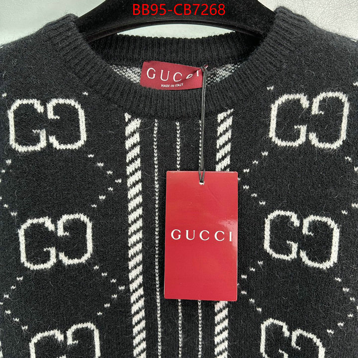 Clothing-Gucci wholesale replica ID: CB7268 $: 95USD