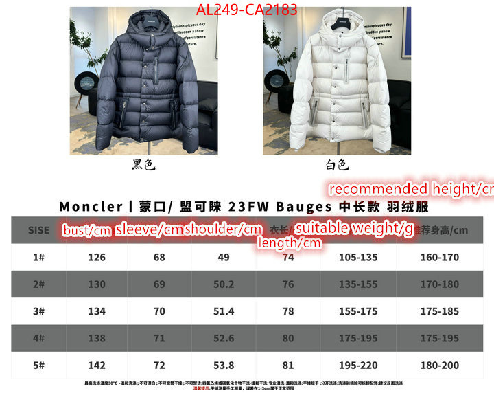 Down jacket Men-Monmouth best fake ID: CA2183 $: 249USD