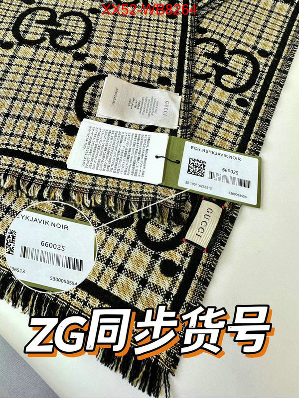 Scarf-Gucci luxury fake ID: MB8264 $: 52USD