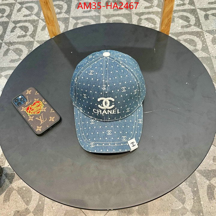 Cap (Hat)-Chanel designer 1:1 replica ID: HA2467 $: 35USD