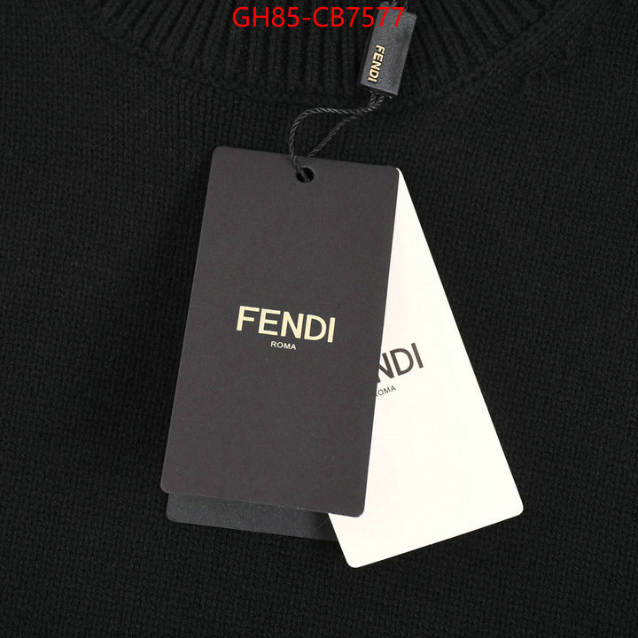 Clothing-Fendi best luxury replica ID: CB7577 $: 85USD