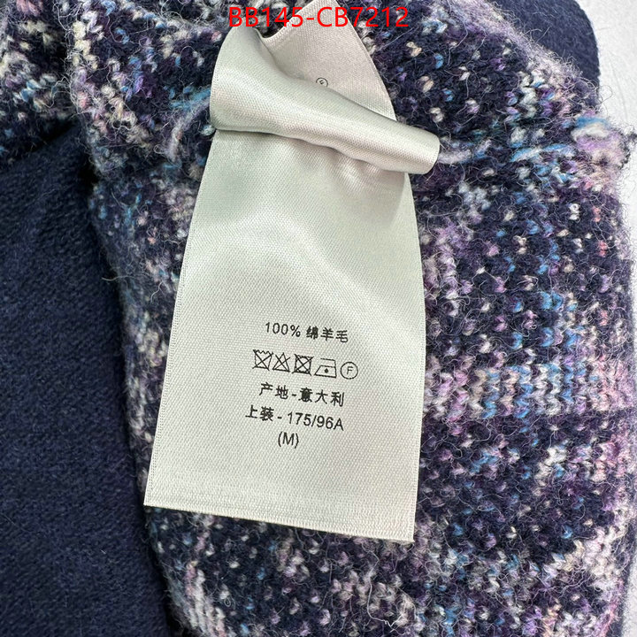 Clothing-Dior replica wholesale ID: CB7212 $: 145USD