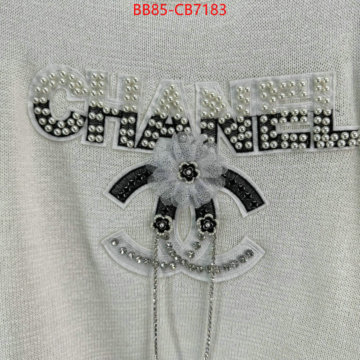 Clothing-Chanel for sale cheap now ID: CB7183 $: 85USD