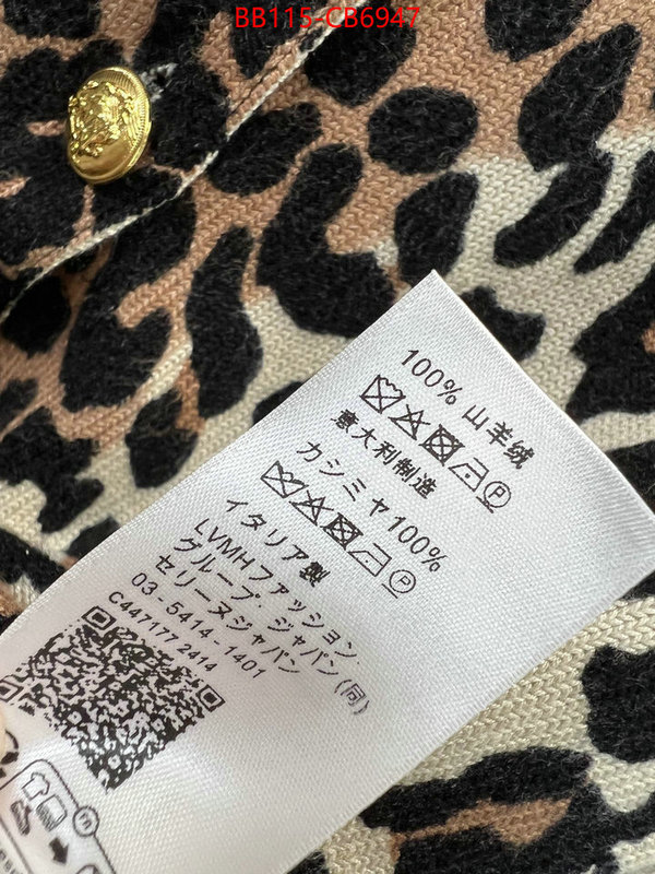 Clothing-Celine designer fake ID: CB6947 $: 115USD