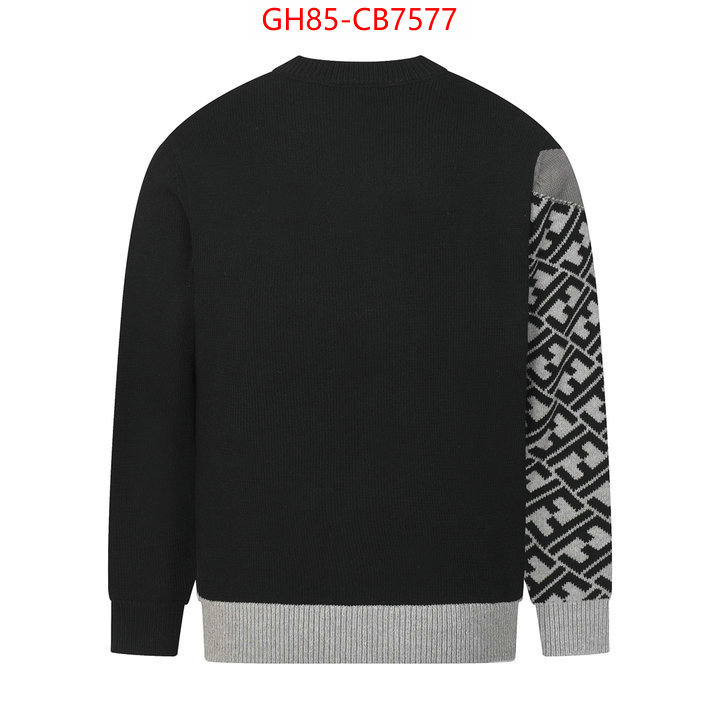 Clothing-Fendi best luxury replica ID: CB7577 $: 85USD