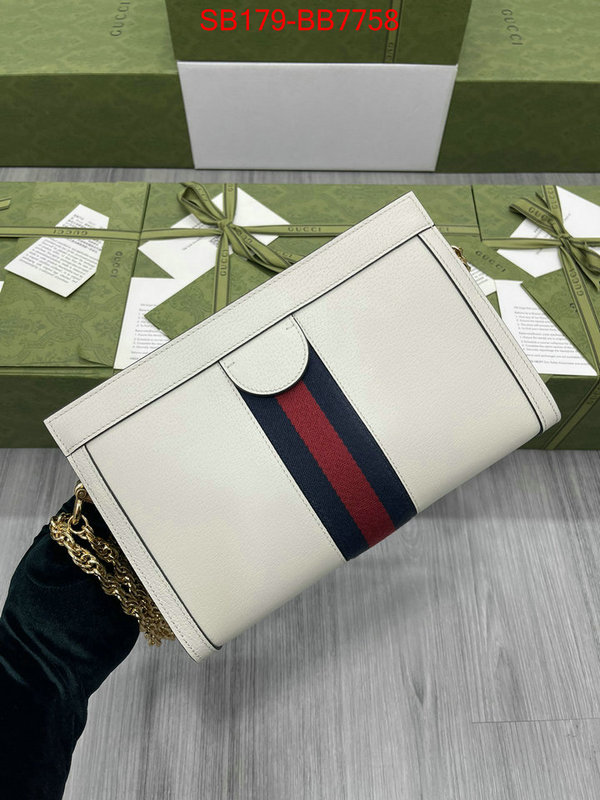 Gucci Bags(TOP)-Crossbody- designer fashion replica ID: SB7758 $: 179USD,