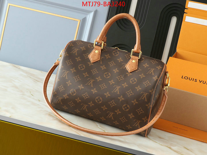 LV Bags(4A)-Speedy- 2024 replica ID: BA3240 $: 79USD,