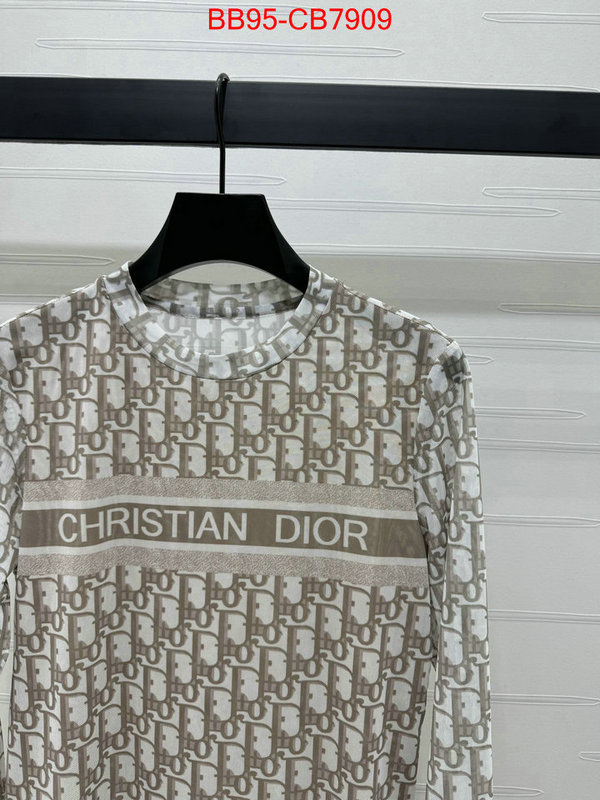 Clothing-Dior high quality online ID: CB7909 $: 95USD