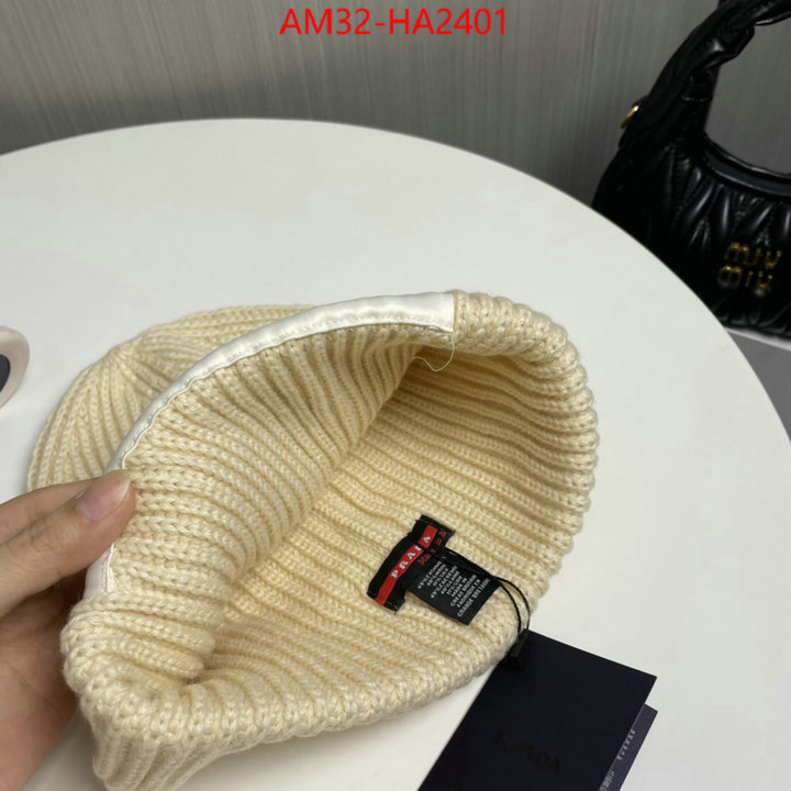 Cap (Hat)-Prada top fake designer ID: HA2401 $: 32USD