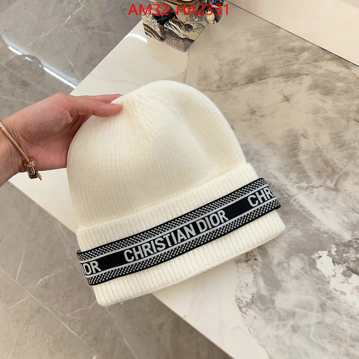 Cap (Hat)-Dior brand designer replica ID: HA2331 $: 32USD