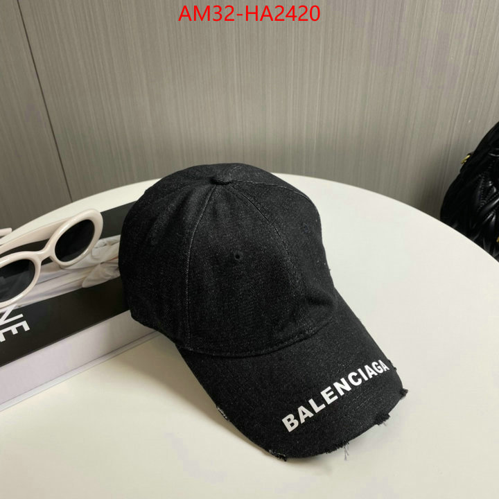 Cap(Hat)-Balenciaga sale outlet online ID: HA2420 $: 32USD