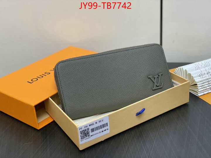 LV Bags(TOP)-Wallet high quality online ID: TB7742 $: 99USD,