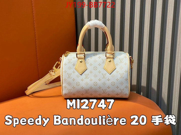 LV Bags(TOP)-Speedy- how to buy replcia ID: BB7722 $: 199USD,