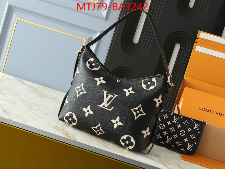 LV Bags(4A)-Handbag Collection- how can i find replica ID: BA3242 $: 79USD,