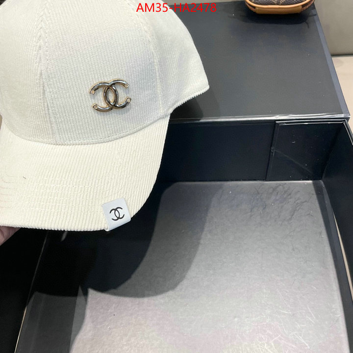 Cap (Hat)-Chanel designer fashion replica ID: HA2478 $: 35USD