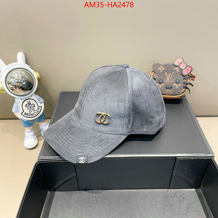 Cap (Hat)-Chanel designer fashion replica ID: HA2478 $: 35USD