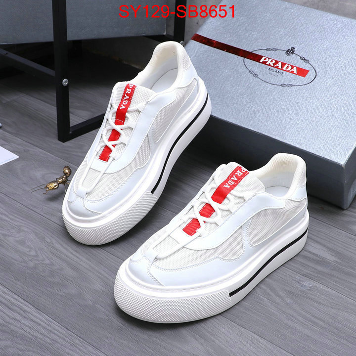 Men shoes-Prada replica aaaaa+ designer ID: SB8651 $: 129USD