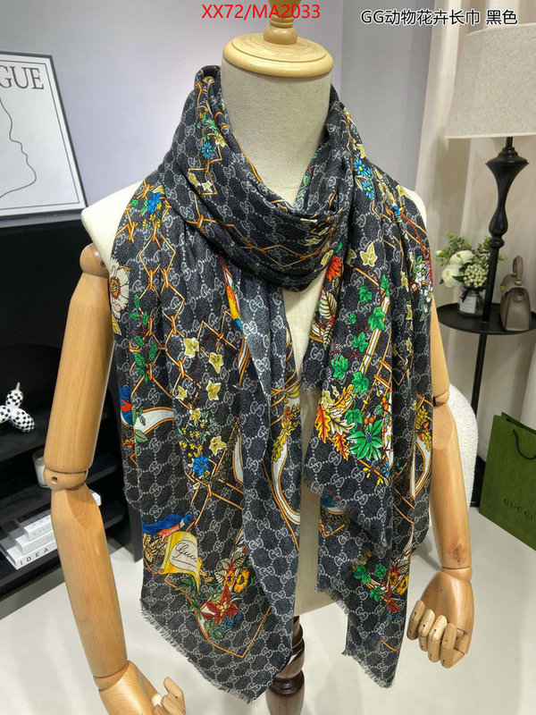 Scarf-Gucci top perfect fake ID: MA2033 $: 72USD