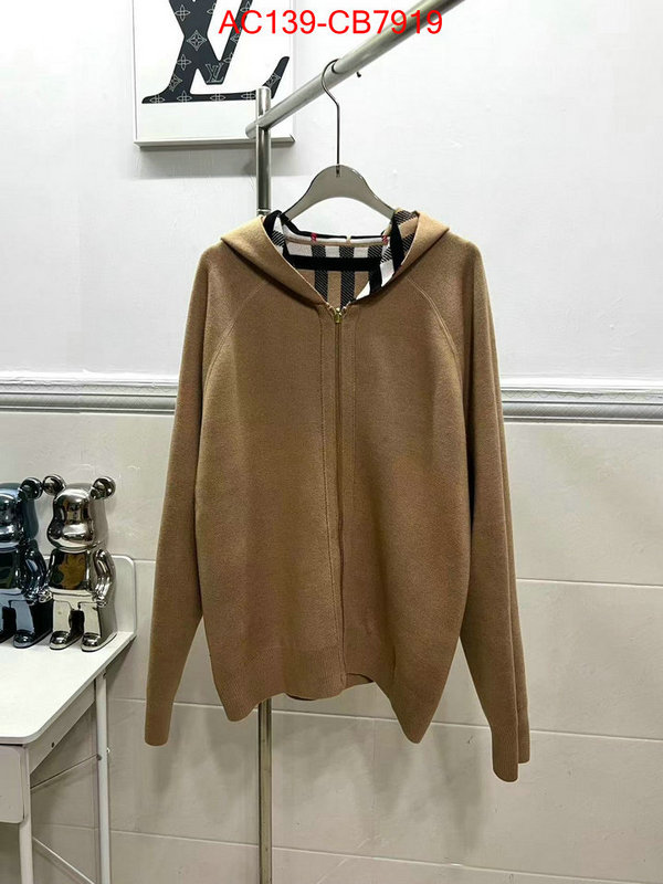 Clothing-Burberry wholesale designer shop ID: CB7919 $: 139USD