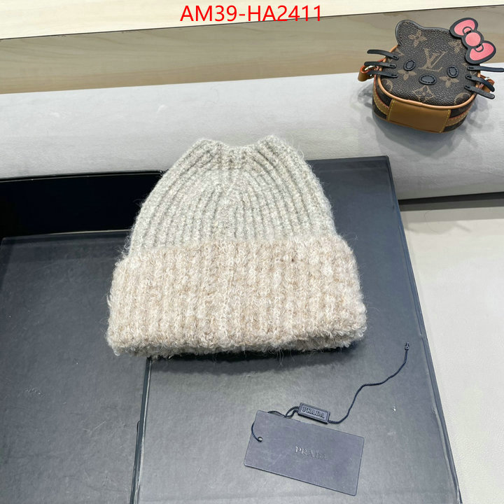 Cap (Hat)-Prada top brands like ID: HA2411 $: 39USD