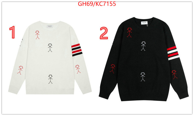 Clothing-Thom Browne exclusive cheap ID: KC7155 $: 69USD