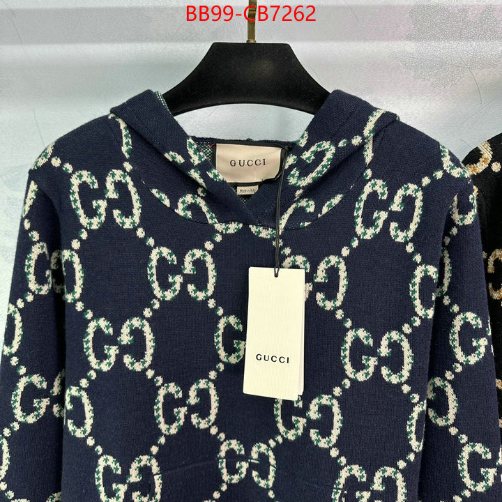 Clothing-Gucci how to find designer replica ID: CB7262 $: 99USD