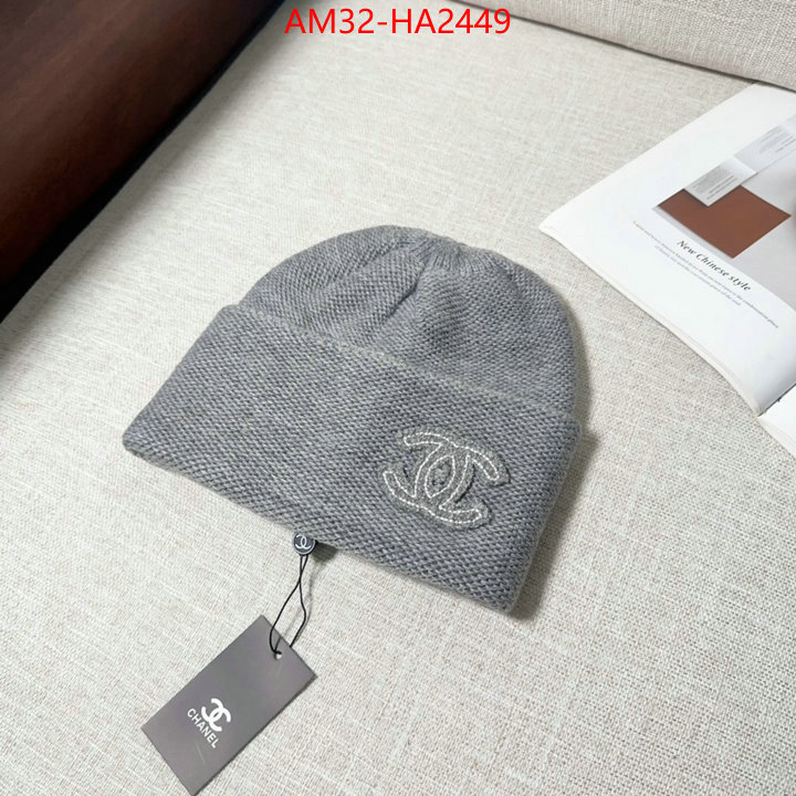 Cap (Hat)-Chanel luxury fashion replica designers ID: HA2449 $: 32USD