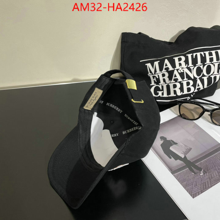 Cap(Hat)-Burberry top fake designer ID: HA2426 $: 32USD