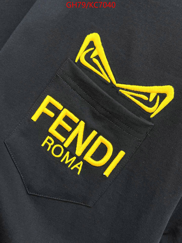 Clothing-Fendi quality replica ID: KC7040 $: 79USD