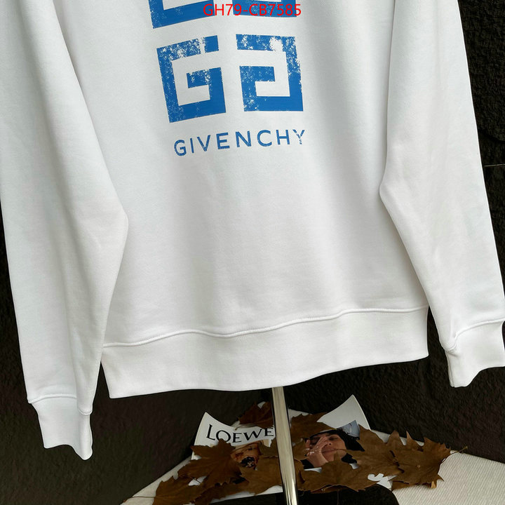 Clothing-Givenchy is it illegal to buy dupe ID: CB7585 $: 79USD