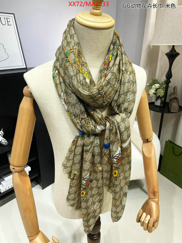 Scarf-Gucci top perfect fake ID: MA2033 $: 72USD