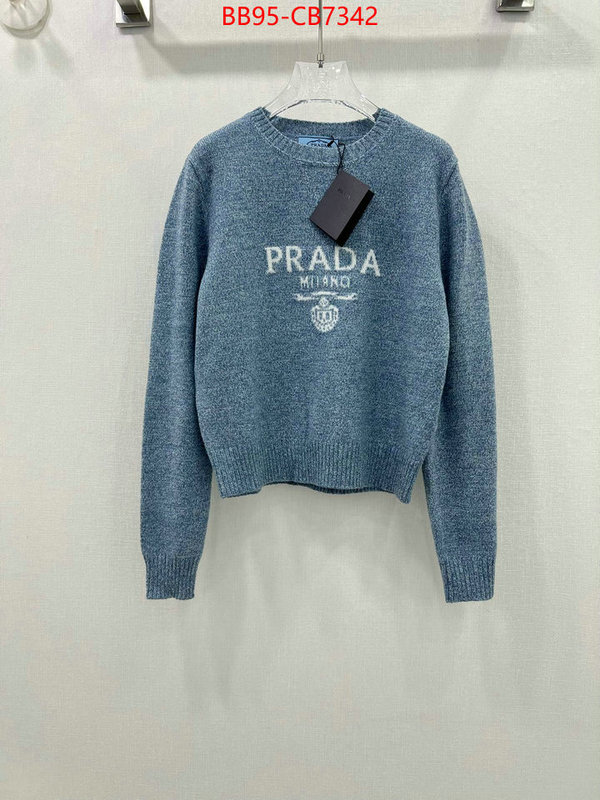 Clothing-Prada replica aaaaa+ designer ID: CB7342 $: 95USD