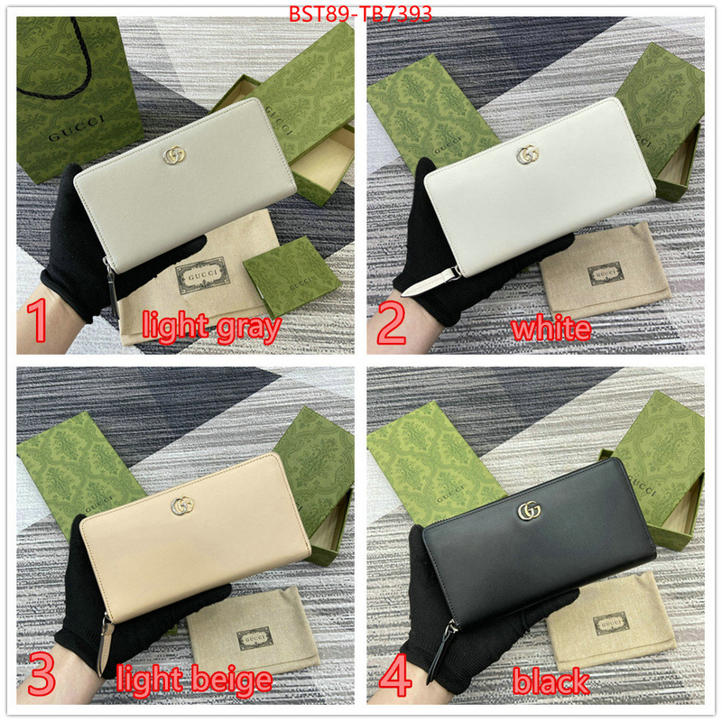 Gucci Bags(TOP)-Wallet- highest quality replica ID: TB7393 $: 89USD,