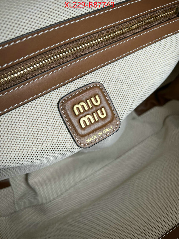 Miu Miu Bags(TOP)-Handbag- luxury cheap replica ID: BB7749 $: 229USD,