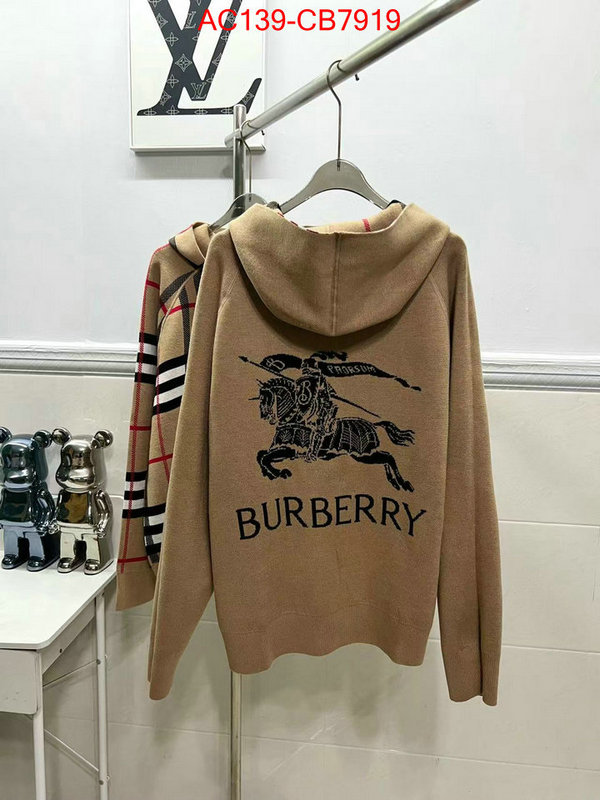 Clothing-Burberry wholesale designer shop ID: CB7919 $: 139USD