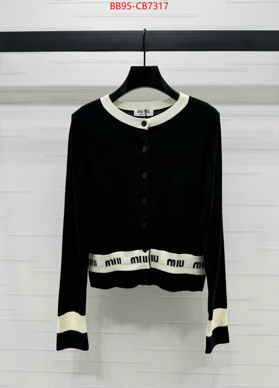 Clothing-MIU MIU high quality ID: CB7317 $: 95USD