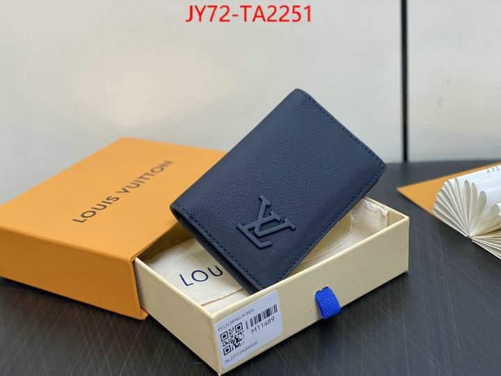 LV Bags(TOP)-Wallet what is a 1:1 replica ID: TA2251 $: 72USD,