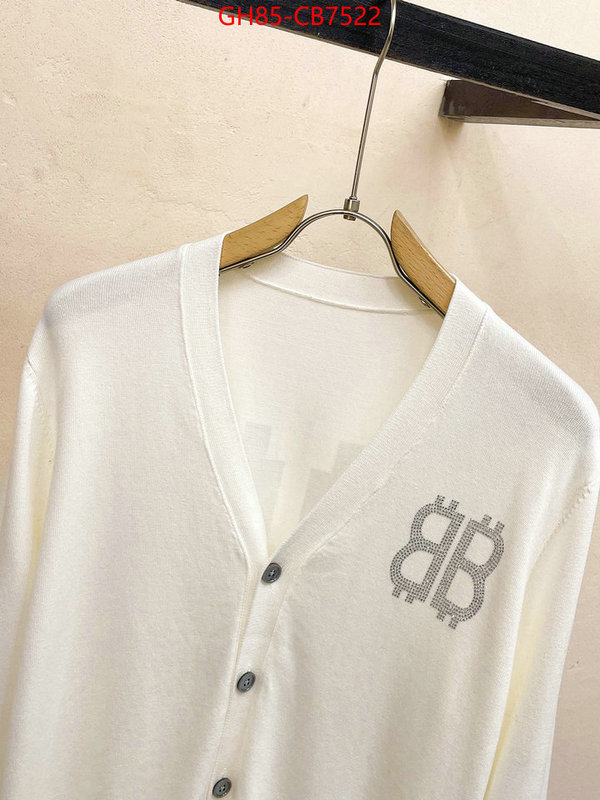 Clothing-Balenciaga how to find designer replica ID: CB7522 $: 85USD