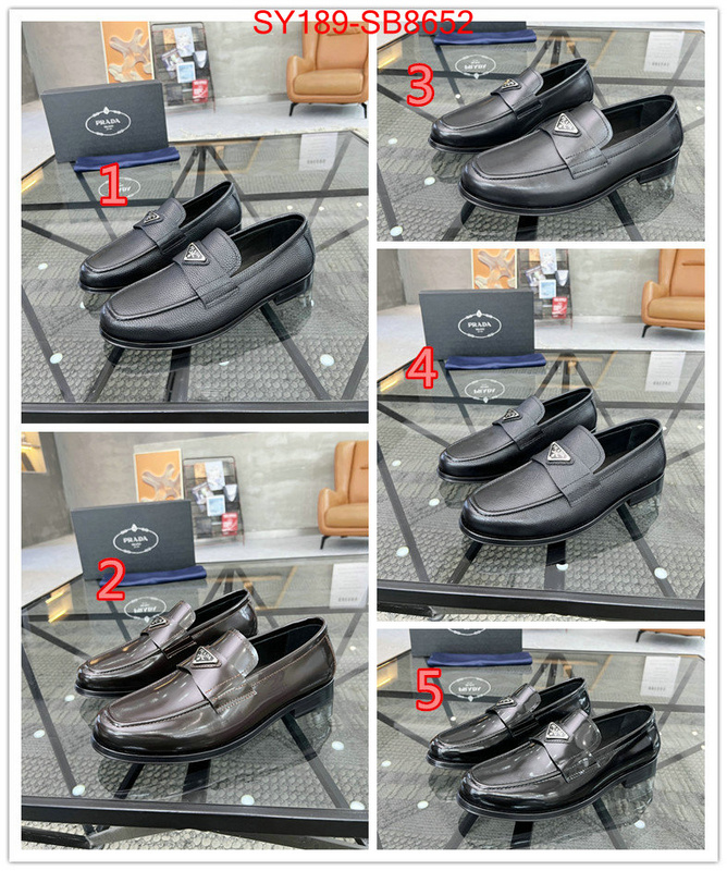 Men shoes-Prada high quality replica designer ID: SB8652 $: 189USD