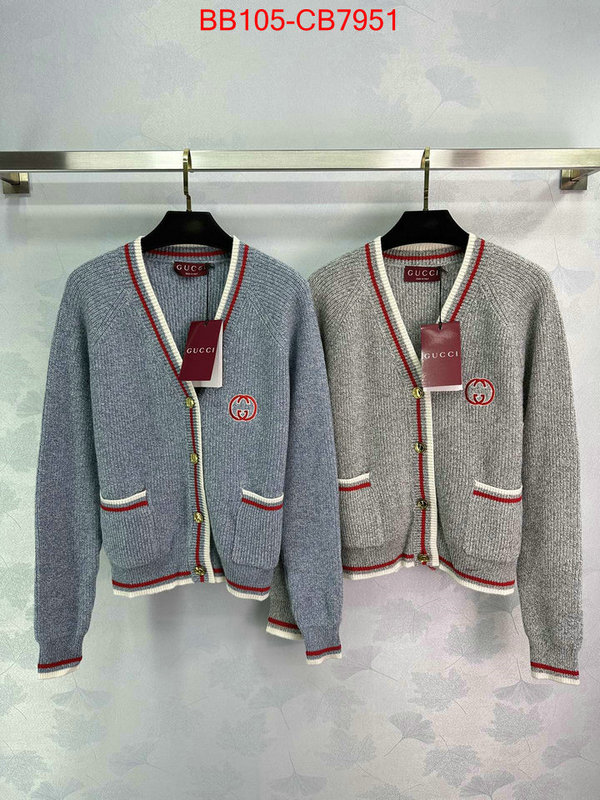 Clothing-Gucci fake high quality ID: CB7951 $: 105USD