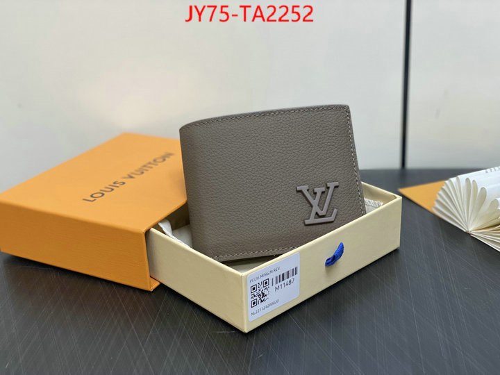 LV Bags(TOP)-Wallet good ID: TA2252 $: 75USD,