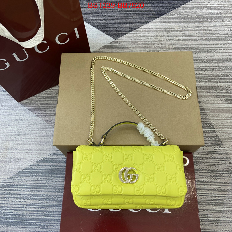 Gucci Bags(TOP)-Crossbody- best quality fake ID: BB7920 $: 239USD,